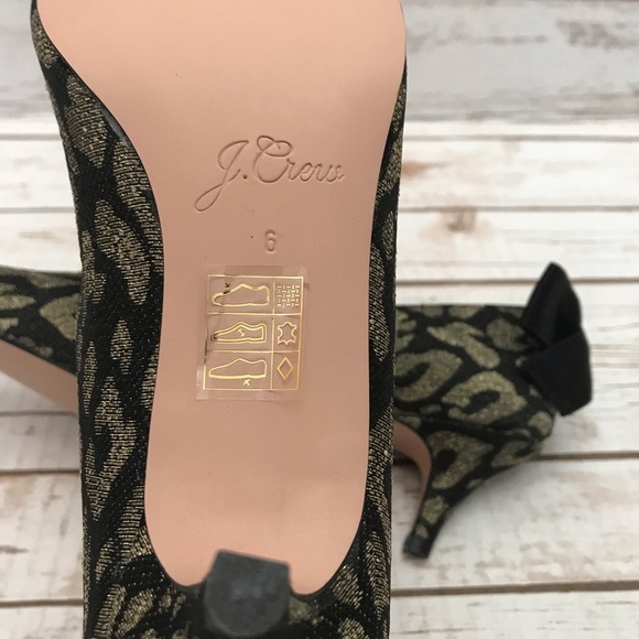J.Crew Dulci Kitten Heels in Leopard Lurex… - Picture 6 of 8